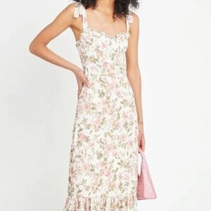 Brand New OPT Toile de Jouy Dress in Rose Floral Size Small